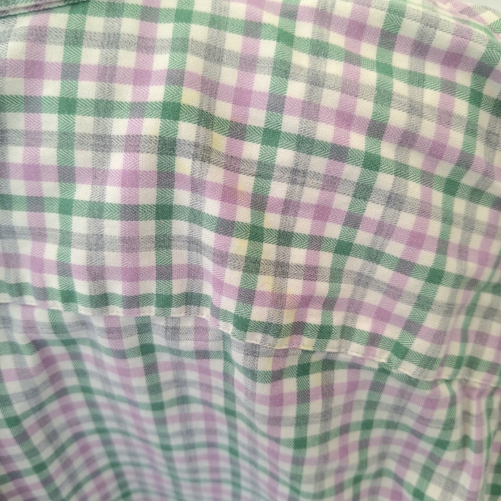 Vineyard Vines Men's Button-Down Shirt – Size XL – Green & Purple Plaid - Picture 5 of 8
